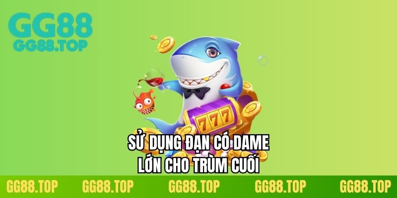 Sử dụng đạn có dame lớn cho trùm cuối